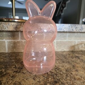 Target Bullseye Easter 2024 Plastic Easter Bunny Pink Vessel 10"H
